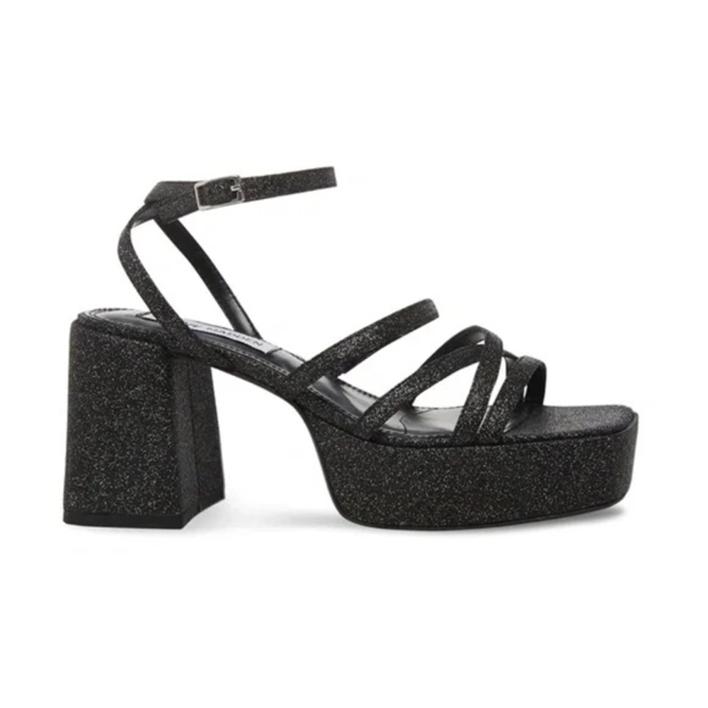 Steve Madden Brylee Black Glitter